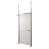 【突っ張り式】クローゼットパーテーション　幅90cm　（ホワイト）