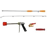 噴霧器ノズル５点セット 　ロングタイプ　90cmノズルガン含む