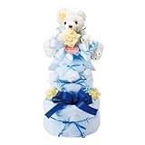 ハッピーベビー おむつケーキ3段 201310000B（ブルー） ds-1628191