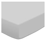 SheetWorld PC5B-FS22 PC5B-FS22 Fitted Portable / Mini Crib Sheet - Flannel - Silver Grey - Made In U