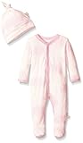 Burt 's Bees Baby Organicトワールsnap-frontカバーオールと帽子セット US サイズ: 6 - 9 months カラー: ピンク