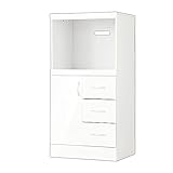 レンジ台 スライドレール式 キッチン収納 食器収納 家電収納 家電棚 キッチン 〔幅60cm〕 ミドルタイプ