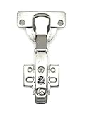 駒谷 40mmカップ スライド丁番 キャビネットヒンジ 全かぶせ・半かぶせ・インセットタイプ キャッチ付き/無し 金属製 (T45-F26C（キャッチ付）)
