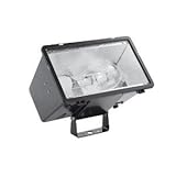 Hubbell Outdoor MHSY320P8 320-watt Pulse Start Metal Halide Floodlight with Lamp, Yoke Mount and Qua