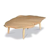 こたつ OCHIBAおちば 変型 幅130cm 奥行80cm 高さ38cm ビーチ突板 ナチュラル 変型 座卓 コタツ 暖房テーブル 洋室 和室に合う炬燵 家具調コタツ 北欧風ジャパニーズデザイン リビングテーブル 和ジャパニーズモダン ロ