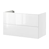 IKEA(イケア) GODMORGON 80x47x58 cm 90186541 洗面台(引き出し×2)、ハイグロス ホワイト