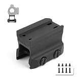 【QIRUIMY】DDタイプ T1 T2用 マイクロマウント ハイマウントベース Micro Mount レプリカ Aimpoint T1 / T2 / Holosun/SIG ROMEO マイクロマウントに対応 スペーサー付き (金属製 20mmレールに適用)