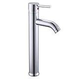 KES L306B ユーロ モダン コンテンポラリー 浴室トイレ洗面化粧台シンク水栓トール、クロム 並行輸入品