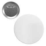 doArt. 白い缶バッジ 直径75mm 表面/紙 絵が描ける缶バッジ 無地 安全ピン付き アート ワークショップ イベント