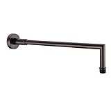 hanebath真鍮15インチ拡張子シャワーアームとフランジ、クロムまたはオイルはブロンズまたはつや消しニッケル 04-083ORB