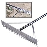 Midwest Rake 11048 48 Head Screening Rake, 66 Blue Aluminum Handle by Midwest Rake