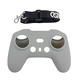 DJI AVATA/FPVシリコン保護カバー+ネックストラップ 送信機 リモコンケース ドローン リモコン 保護カバー 送信機リモコン保護ケース リモートコントローラ保護カバー ドローンリモコン収納保護カバー 落下防止 耐衝撃 防汚 防塵 防水 DJI AVATA/FPV対応リモコンカバー ネックストラップ付き (グレー)