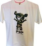 全日本プロレス PSP武藤ベアー Ｔシャツ 迷彩グリーン 白 L