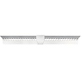 Buildersエッジ060020643117 43 5 / 8 " x 6 "クラシックDentilウィンドウヘッダー117、明るいホワイト