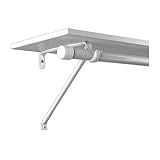 John Sterling RP-0042-BWT Adjustable Steel Shelf and Rod Bracket, White by John Sterling