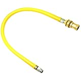 T & S真鍮hg-6d-60sガスホースwith Reverse Quick Disconnect、3 / 4インチNPT、60-inch Long and Swivelink継手