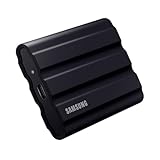 Samsung T7 Shield ポータブル SSD 2TB - USB 3.2 Gen.2 外付けSSD ブラック (MU-PE2T0S/EU)。