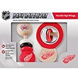 Detroit Red Wings Wooden Baby Rattle Set
