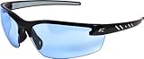 Edge Eyewear DZ113-G2 Safety Glasses, Black with Light Blue Lens [並行輸入品]