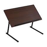 LITENStaD 折りたたみ 昇降式 角度調整 テーブル ブラウン×ブラック LSD-03-FLT-brbk
