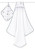 aden + anais Classic Hooded Towel + Washcloth Set, Rock Star by aden + anais [並行輸入品]