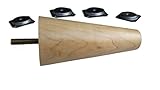 デザイン59 Inc ~ 5 " Natural Mapleミッドセンチュリーモダンなソファ脚のセット[ 4 ]