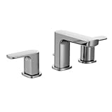 Moen T6920 Rizon Two-Handle Widespread Bathroom Faucet without valve, Chrome by Moen Incorporated [並