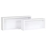 arne 壁掛け棚 ウォールラック シェルフ 大小同色2個セット 薄型 WallBoxSeven Etype ホワイト