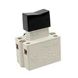 uxcell　電気ツールスイッチ　トリガースイッチ　プラスチック製　オフホワイト　380V 10A　DPST NO アクションタイプ