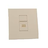 Leviton mnm15 – 1lw 1500 VA 1200 W、単極と3方向、モネプリセットデジタル磁気スライドディマーWide、Fin、低電圧LED棚ライト、ホワイト