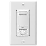 Somfy so181089 X -so1810897 DecoFlexノンワイヤーRTS壁スイッチ、1チャネル、ホワイト