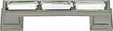 Atlas Homewares 341-BRN Legacy Crystal Brushed Nickel 4.5-Inch Pull by Atlas Homewares
