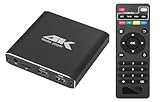 アルテマ 4Kメディアプレーヤー マルチメディアプレーヤー 3840*2160 HD1080p対応 4GBメモリ内蔵 HDMI/USB/AV/HDD 出力対応 H265 動画 音楽 写真 PPT PDF 再生対応 黒 日本語説明書付属