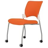 ミーティングチェア エレッタ 背カバー付 オフィスチェア クッションタイプ EL-4