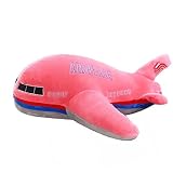 飛行機モデル ぬいぐるみ 枕 クッション ぬいぐるみ 子供 誕生日 プレゼント 家の装飾 サイズ40cm 赤
