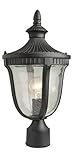 Artcraft Lighting Palermo Outdoor Single Head Post Lantern, Mahogany by Artcraft Lighting