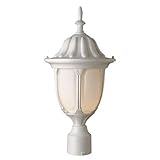 Trans Globe Lighting 4042 WH 1-Light Post Lantern, White [並行輸入品]