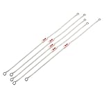 uxcell　サーマルヒューズ　プラスチック　金属　250V　15A　シルバートーン　ホワイト　5個入り