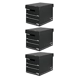 フェローズ バンカーズボックス 702 フルブラック 3個 FE-100143117