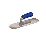 Bon 82-281 Pro Plus 12-Inch by 4-Inch Round End Finishing Trowel with Short Shank Comfort Grip Handl
