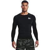 Under Armour メンズ HeatGear コンプレッション長袖Tシャツ, ブラック(001), Small