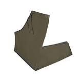 True All Day ジョガーパンツ メンズ テーパードフィット 4WAYストレッチ 通気性, オリーブ, Medium