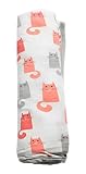 bestaroo Baby Swaddlingブランケット、猫ピンクOneサイズ