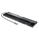 j5create USB-C デュアルHDMIドッキングステーション (10-in-1) 4K + 1080p デュアルHDMIディスプレイ 5Gbps USB-A x3 SDカードリーダー PD 100W RJ45イーサネット コンボオーディオジャック MacBook Windows ノートパソコン用 (JCD542)