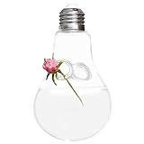 ゴシレ Gosear 素敵 インテリア 電球 型 フラワーベース 観葉植物 ガラス 鉢花 花瓶