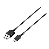 バッファロー BUFFALO USBmicroBケーブル スリム 0.5m ブラック BSMPCMB105BK