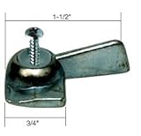 C・R・Laurence r7078 CRL Right Handクロムスライディングウィンドウ1つラッチねじ穴