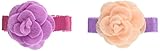 Bijoux & Bee(ビジュー&ビー) フェルトローズのヘアクリップ<日本製> クリーム×パープル