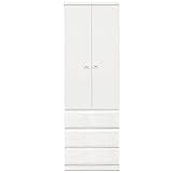 アルファタカバ 掛けて見やすく収納キュアセレクトシリーズ 60cm幅ブレザータンスホワイト取っ手ハートクリア