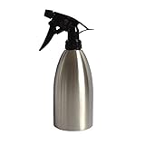 Wholehot　ガーデニングスプレーボトル　500ml　霧吹き　ステンレス噴霧器　ノズル調整可能　水を注ぐ　詰め替え容器　漏れ防止　スプレー調味料ボトル　菜園植物/美容院/バーベキュー用　多機能　丈